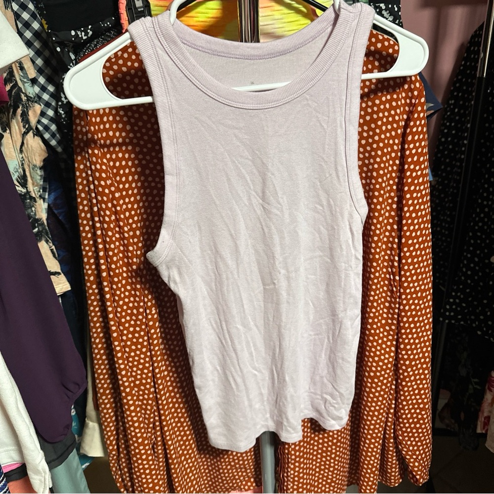 a new day Light Purple Tank Top